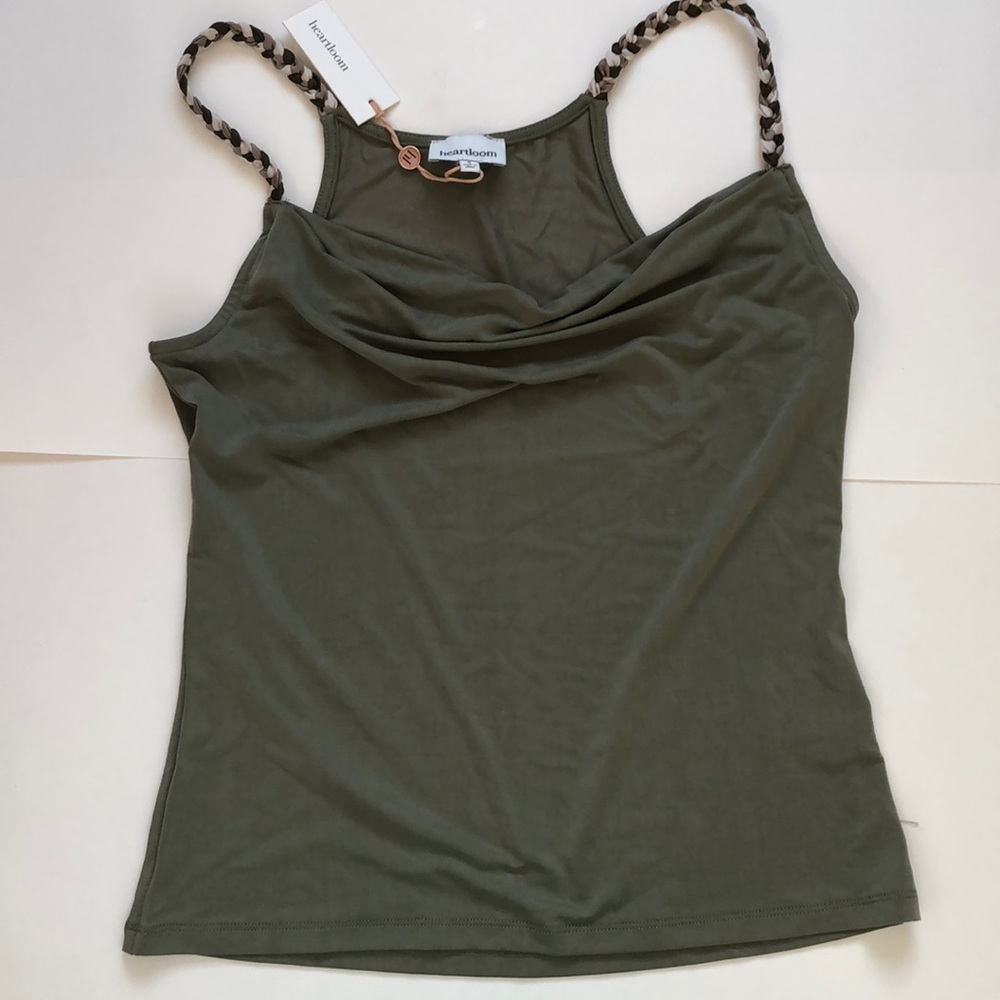 Heartloom Avah Cami braided straps Green Small